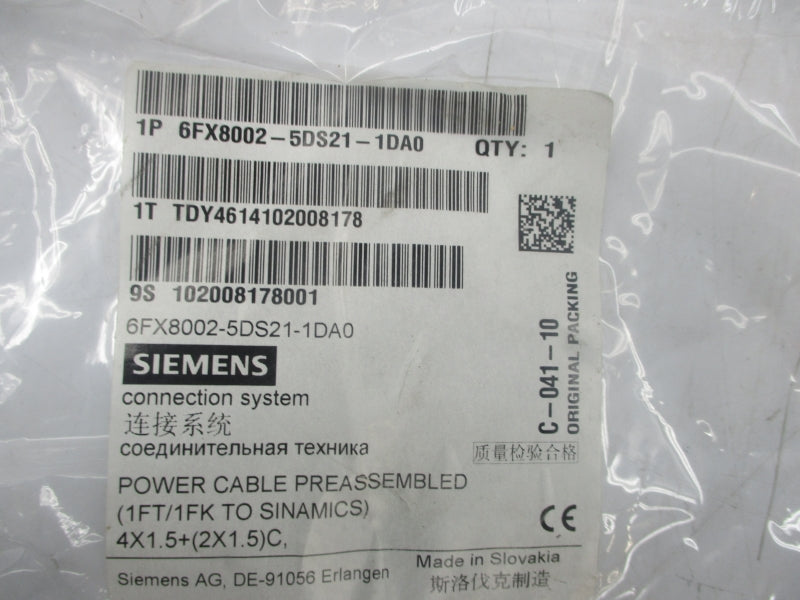 SIEMENS 6FX8002-5DS21-1DA0 NSMP