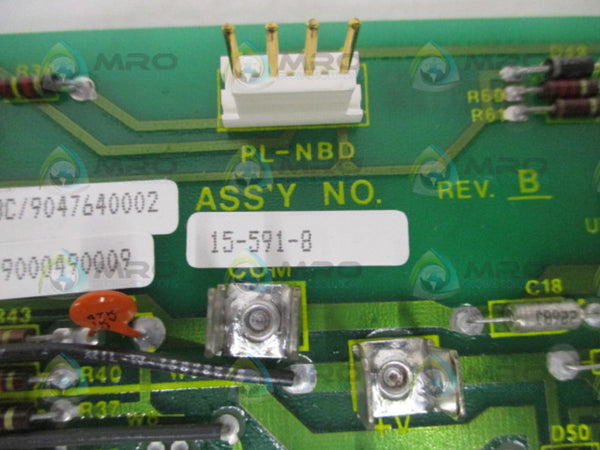 DYNAMATIC 15-591-8 NEGATIVE BASE DRIVER BOARD NSNP