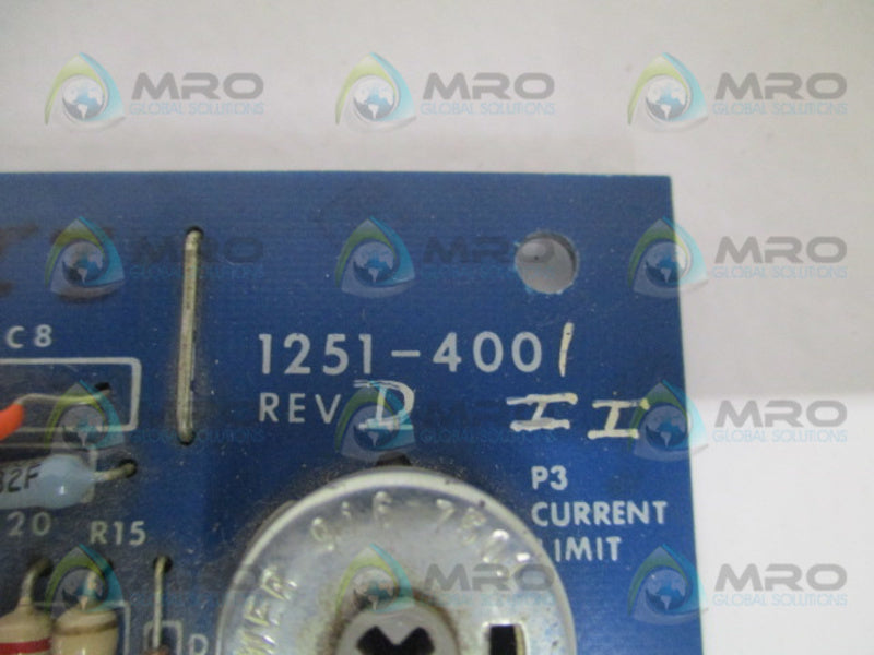 EMERSON 1251-4001 CONTROL BOARD UNMP