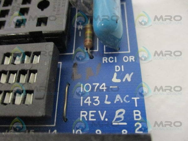 EMERSON 1074-143 RELAY BOARD NSNP