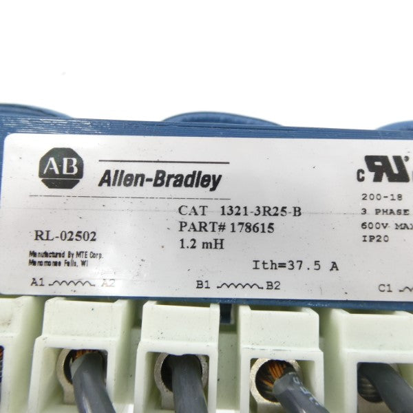 ALLEN BRADLEY 1321-3R25-B 600V 37.5A UNMP