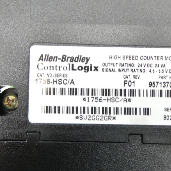 ALLEN BRADLEY 1756-HSC SER. A F/W 1.4 24VDC UNMP