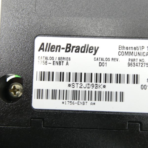 ALLEN BRADLEY 1756-ENBT SER. A F/W 1.61 24VDC UNMP