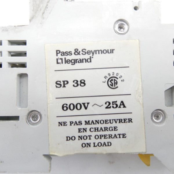 PASS&SEYMOUR SP38 600V 25A UNMP