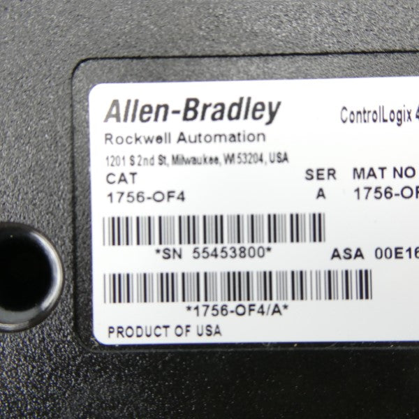 ALLEN BRADLEY 1756-OF4 SER. A F/W 1.005 NSMP