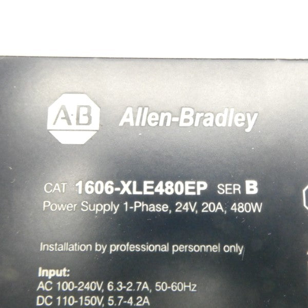 ALLEN BRADLEY 1606-XLE480EP SER. B 100-240VAC 20A (WH) NSMP