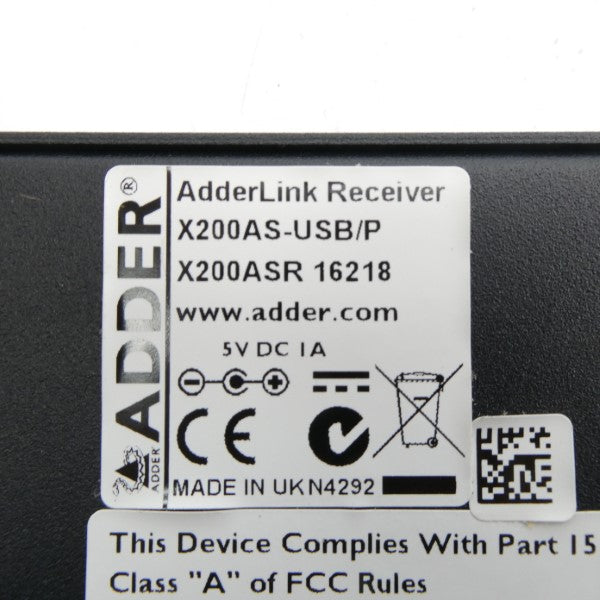ADDER X200AS-USB/P 5VDC 1A NSMP