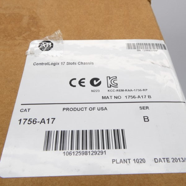 ALLEN BRADLEY 1756-A17 SER. B DATE: 2013 NSFS