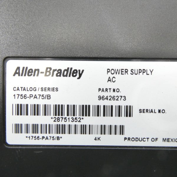 ALLEN BRADLEY 1756-PA75 SER. B NSNP