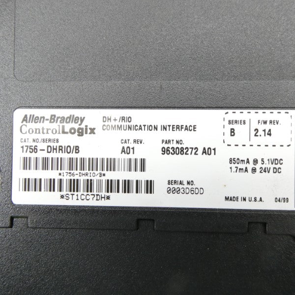 ALLEN BRADLEY 1756-DHRIO SER. B F/W 2.14 24VDC NSNP
