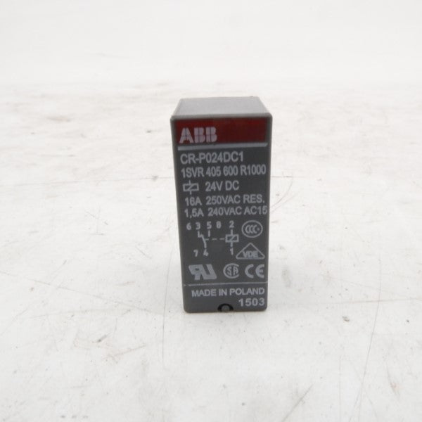 ABB CR-P024DC1 1SVR405600R1000 24VDC 16A NSNP
