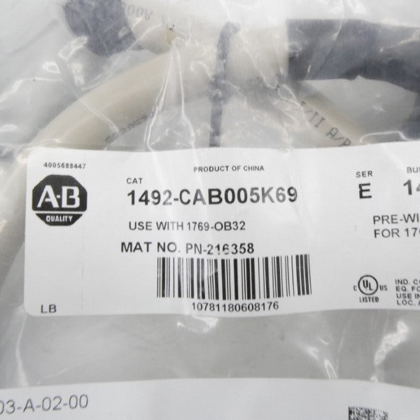 ALLEN BRADLEY 1492-CAB005K69 SER. E NSMP