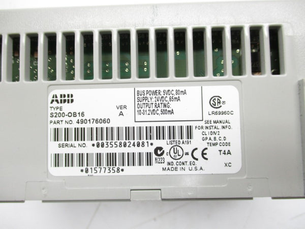 ABB 490176060 S200-OB16 24VDC NSNP