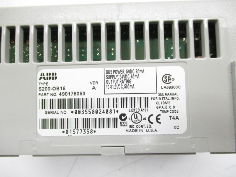 ABB 490176060 S200-OB16 24VDC NSNP