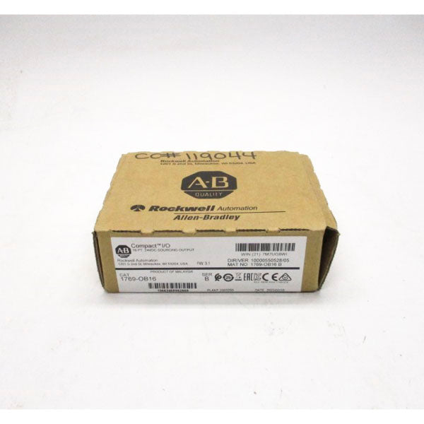 ALLEN BRADLEY 1769-OB16 SER. B F/W 3.1 24VDC DATE: 2022 NSFS