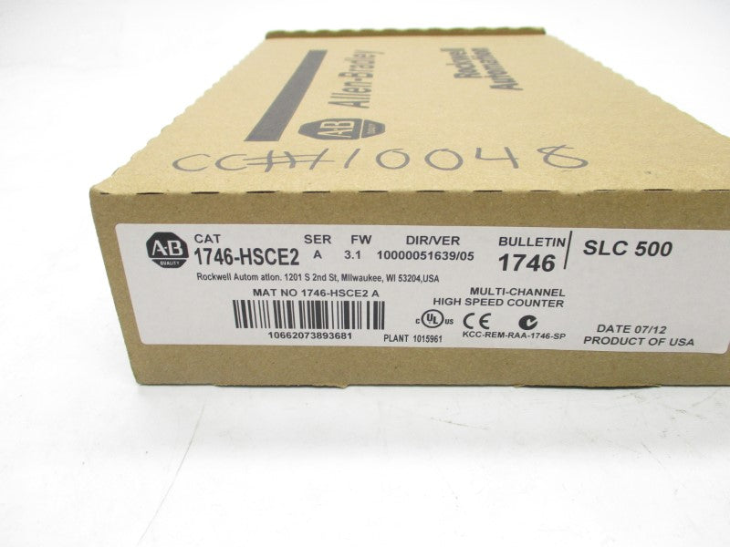 ALLEN BRADLEY 1746-HSCE2 SER. A F/W 3.1 DATE: 2012 NSFS