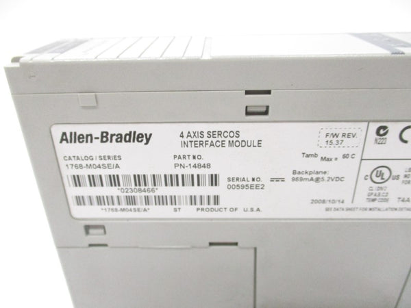 ALLEN BRADLEY 1768-M04SE SER. A F/W 15.37 5.2VDC NSMP