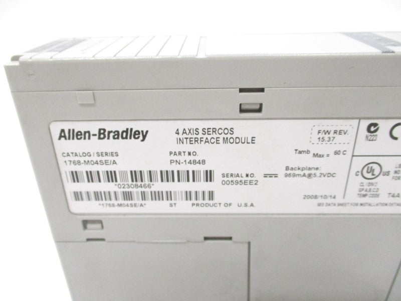 ALLEN BRADLEY 1768-M04SE SER. A F/W 15.37 5.2VDC NSMP