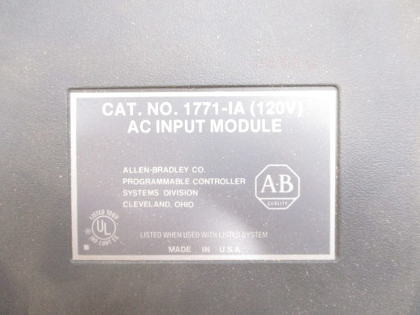 ALLEN BRADLEY 1771-IA 120V NSNP