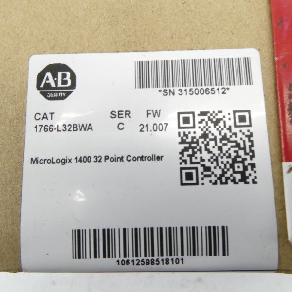 ALLEN BRADLEY 1766-L32BWA SER. C F/W 21.007 DATE: 2023 NSFS