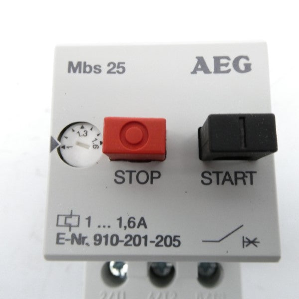 AEG 910-201-205 MBS25-G 600VAC 1-1.6A NSMP