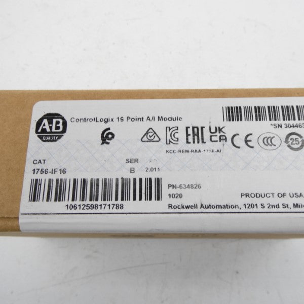 ALLEN BRADLEY 1756-IF16 SER. B DATE: 2022 NSFS