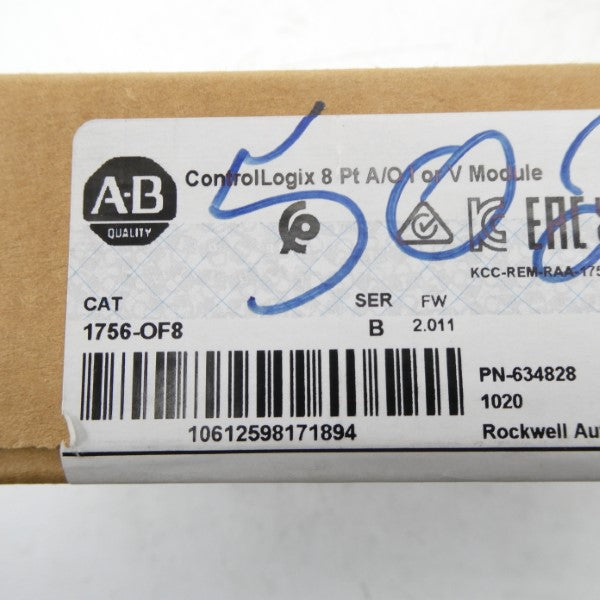 ALLEN BRADLEY 1756-OF8 SER. B F/W 2.011 DATE: 2023 NSFS