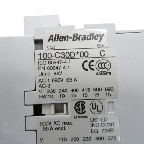 ALLEN BRADLEY 100-C30DJ00 SER. C 24VDC 65A NSNP