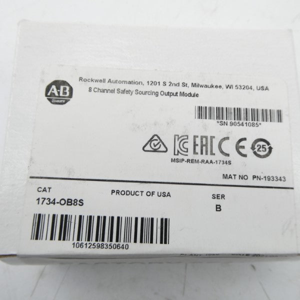 ALLEN BRADLEY 1734-OB8S SER. B DATE: 2021 NSFS