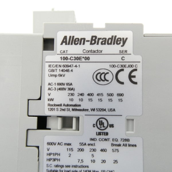 ALLEN BRADLEY 100-C30EJ00 SER. C 24VDC NSNP