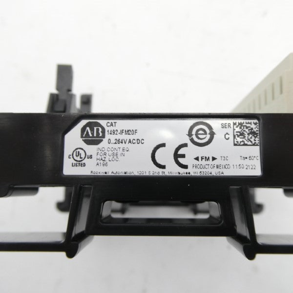 ALLEN BRADLEY 1492-IFM20F SER. C 264VAC/DC (BLACK) (BR/WH) NSMP