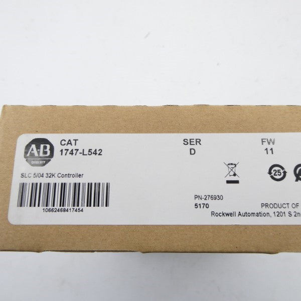 ALLEN BRADLEY 1747-L542 SER. D F/W 11 DATE: 2021 NSFS