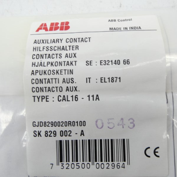 ABB CAL16-11A GJD8290020R0100 NSMP