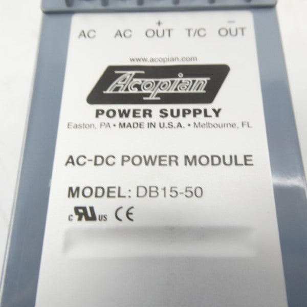 ACOPIAN DB15-50 NSNP