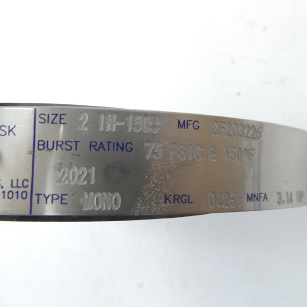 ZOOK CF203226 75PSI 2" NSMP