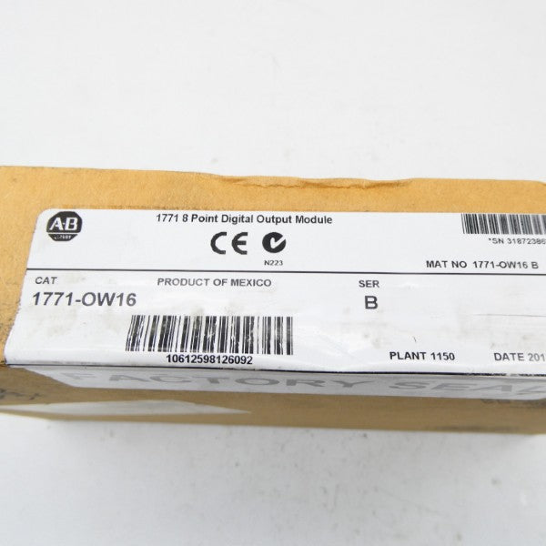 ALLEN BRADLEY 1771-OW16 SER. B DATE: 2013 NSFS