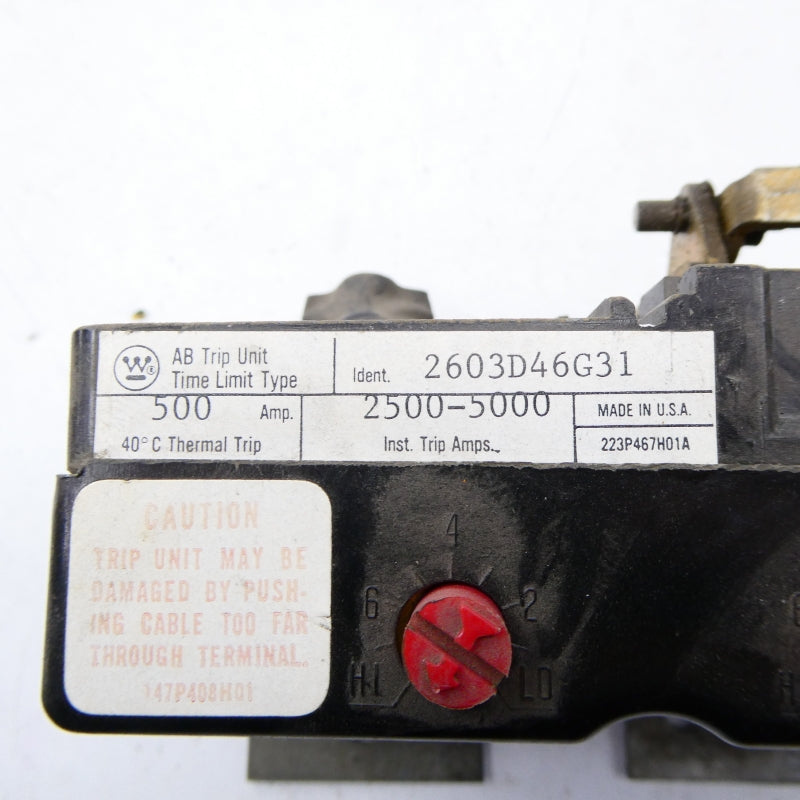 WESTINGHOUSE 2603D46G31 2500-5000A NSNP