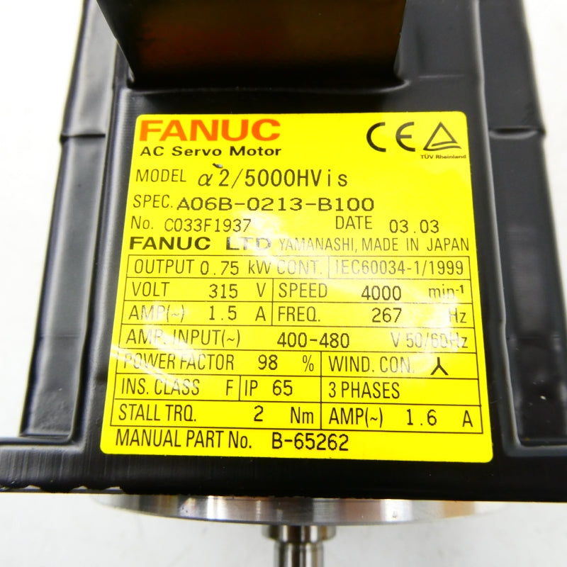 FANUC A06B-0213-B100 400-480V 1.5A NSNP