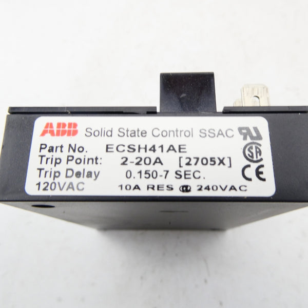 ABB ECSH41AE 120VAC 2-20A 0.150-7S NSMP