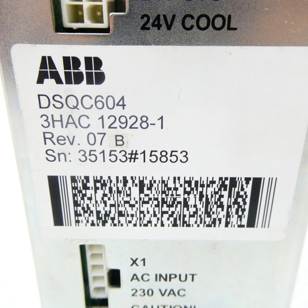 ABB 3HAC12928-1 DSQC604 230VAC REV. 07 NSMP