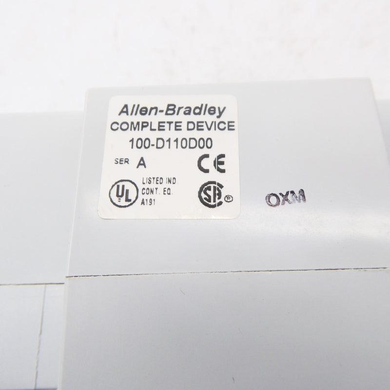 ALLEN BRADLEY 100-D110D00 SER. A 110/120V (BR/WH) NSMP
