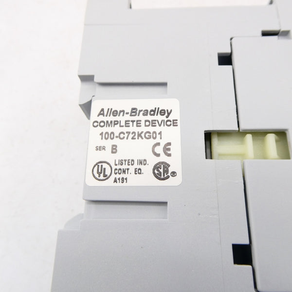 ALLEN BRADLEY 100-C72KG01 SER. B 200/220V (BR/WH) NSMP