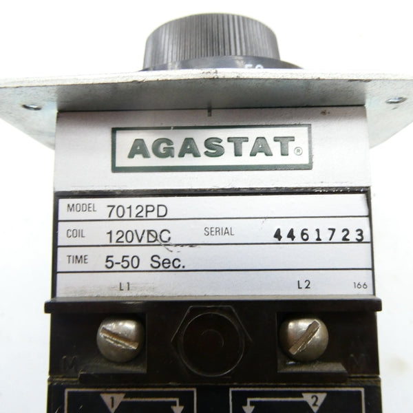 AGASTAT 7012PD 120VDC 5-50S (AS PICTURED) NSNP