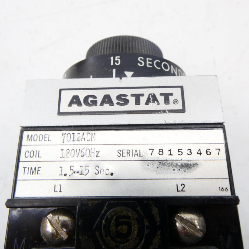AGASTAT 7012ACM 120V 1.5-15S NSNP