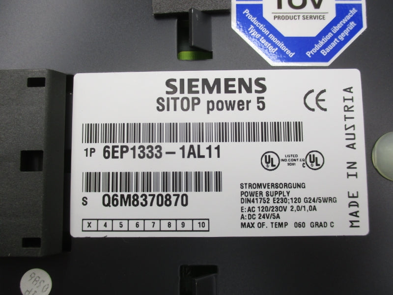SIEMENS 6EP1333-1AL11 120/230V 2A NSMP
