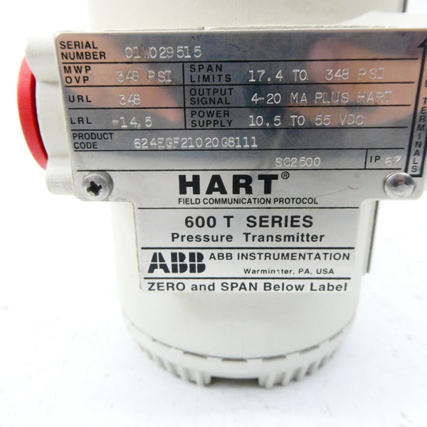 ABB 624EGF21020G8111 10.5-55VDC 348PSI NSNP