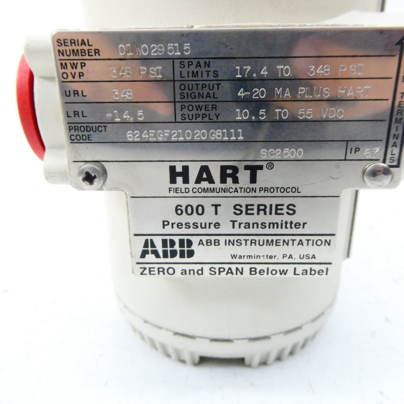 ABB 624EGF21020G8111 10.5-55VDC 348PSI NSNP