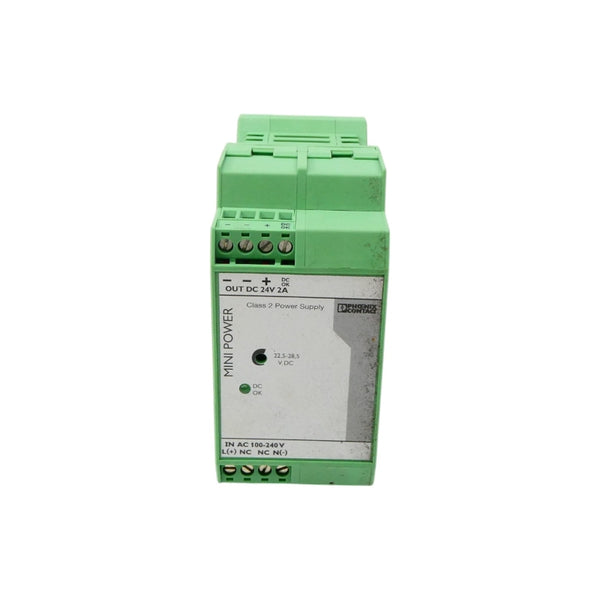 PHOENIX CONTACT MINI-PS-100-240AC/24DC/2 2938730 24VDC 2A NSNP