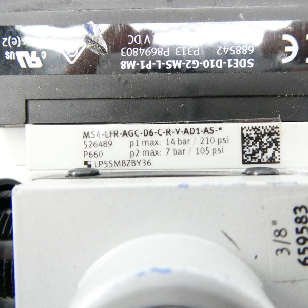 FESTO MS4-LFR-AGC-D6-C-R-V-AD1-AS 210PSI NSNP