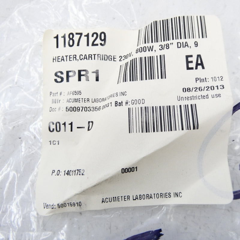 ACUMTER LABORATORIES AF6595 230V 3/8" NSMP